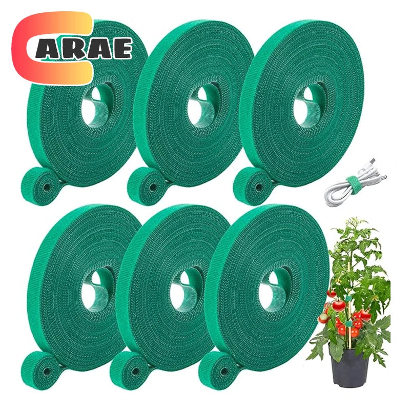 Garden Tape Nylon Cable Tie for Plants Flowers Growing Climbing Reusable Plant Support Hook-And-Loop Fastener Garden Accessories