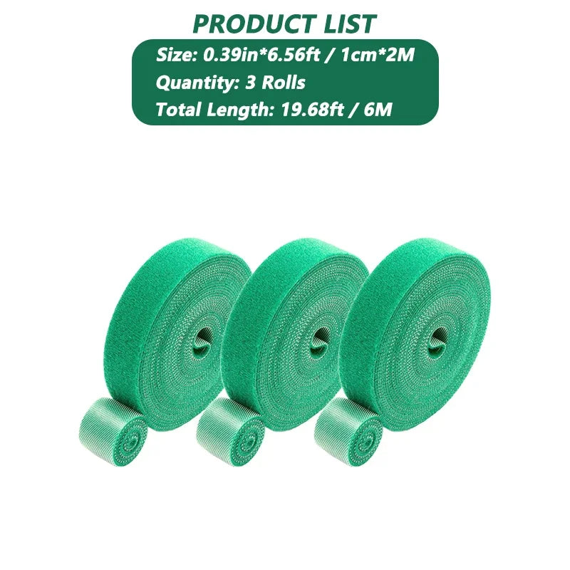 Garden Tape Nylon Cable Tie for Plants Flowers Growing Climbing Reusable Plant Support Hook-And-Loop Fastener Garden Accessories