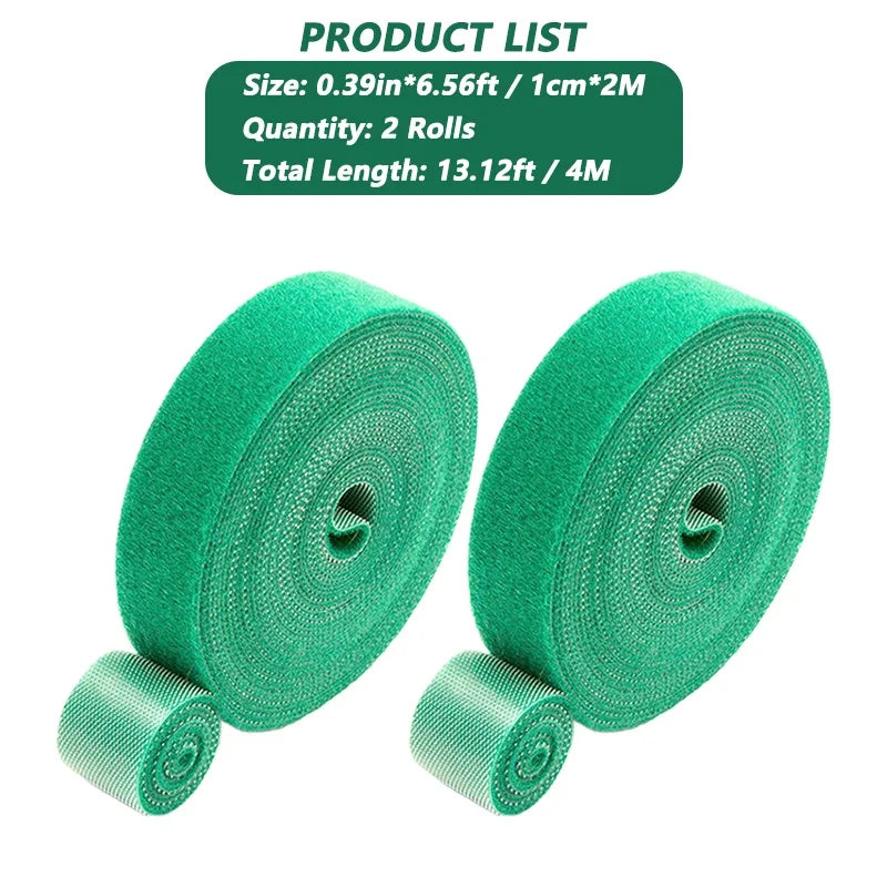 Garden Tape Nylon Cable Tie for Plants Flowers Growing Climbing Reusable Plant Support Hook-And-Loop Fastener Garden Accessories