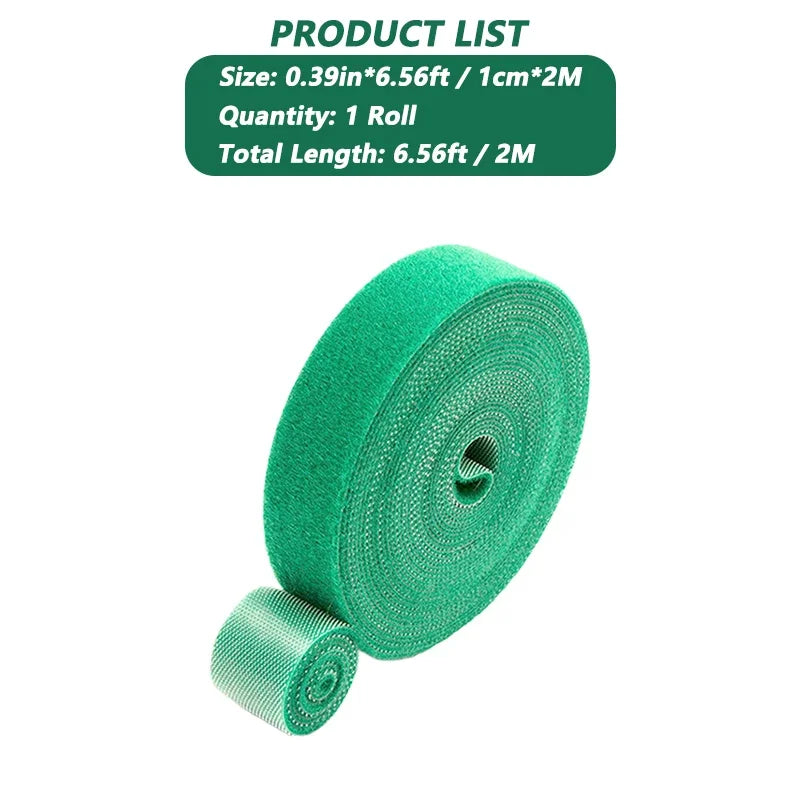 Garden Tape Nylon Cable Tie for Plants Flowers Growing Climbing Reusable Plant Support Hook-And-Loop Fastener Garden Accessories