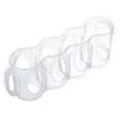 4 Tier Stackable Beverage Organizer Cabinet Wine Organizer Refrigerator Mug Organizer Multifunctional Folding Storage Rack